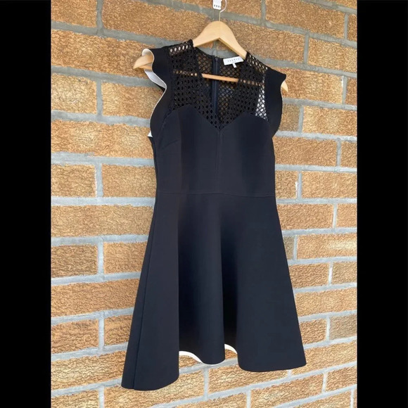 Sandro paris black mesh dress size 3 - Picture 5 of 14